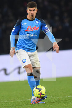 2023-01-29 - Giovanni Di Lorenzo of SSC Napoli  in action during the Serie A match between SSC Napoli v AS Roma  at Diego Armando Maradona Stadium - SSC NAPOLI VS AS ROMA - ITALIAN SERIE A - SOCCER