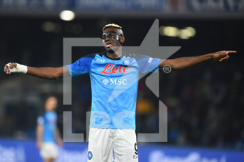 2023-01-29 - Victor Osimhen of SSC Napoli  gesticulates during the Serie A  match between SSC Napoli v AS Roma  at Stadio Diego Armando Maradona - SSC NAPOLI VS AS ROMA - ITALIAN SERIE A - SOCCER