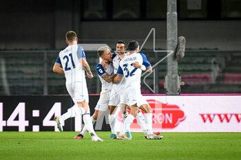 2023-02-06 - Lazio's Pedro celebrates after scoring a goal with teammates - HELLAS VERONA FC VS SS LAZIO - ITALIAN SERIE A - SOCCER