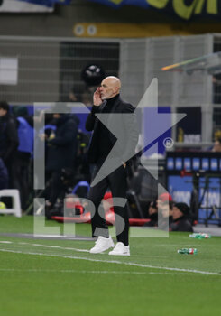 2023-02-05 - Stefano Pioli, Manager of AC Milan during the Italian serie A, football match between Internazionale Fc and Ac Milan on 05 February 2023 at San Siro Stadium, Milan, Italy. Photo Ndrerim Kaceli - INTER - FC INTERNAZIONALE VS AC MILAN - ITALIAN SERIE A - SOCCER