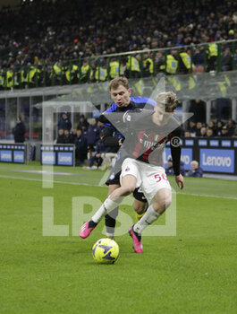2023-02-05 - Alexis Saelemaekers of AC Milan during the Italian serie A, football match between Internazionale Fc and Ac Milan on 05 February 2023 at San Siro Stadium, Milan, Italy. Photo Ndrerim Kaceli - INTER - FC INTERNAZIONALE VS AC MILAN - ITALIAN SERIE A - SOCCER