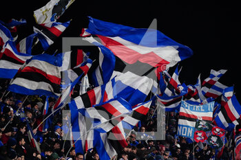 2023-02-06 - US Sampdoria supporters with flags - AC MONZA VS UC SAMPDORIA - ITALIAN SERIE A - SOCCER
