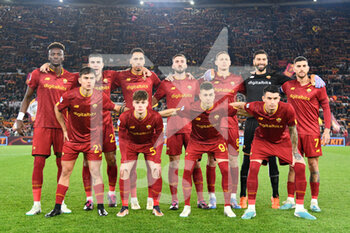 2023-02-04 - AS Roma team during the Italian Football Championship League A 2022/2023 match between AS Roma vs Empoli FC at the Olimpic Stadium in Rome  on 04 February 2023. - AS ROMA VS EMPOLI FC - ITALIAN SERIE A - SOCCER