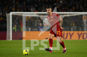 2023-02-04 - Gianluca Mancini (AS Roma)  during the Italian Football Championship League A 2022/2023 match between AS Roma vs Empoli FC at the Olimpic Stadium in Rome  on 04 February 2023. - AS ROMA VS EMPOLI FC - ITALIAN SERIE A - SOCCER
