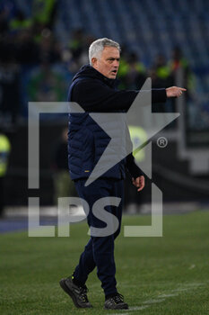 2023-02-04 - Jose’ Mourinho coach (AS Roma)  during the Italian Football Championship League A 2022/2023 match between AS Roma vs Empoli FC at the Olimpic Stadium in Rome  on 04 February 2023. - AS ROMA VS EMPOLI FC - ITALIAN SERIE A - SOCCER