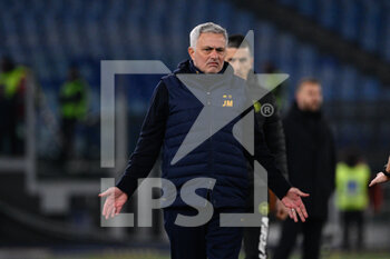 2023-02-04 - Jose’ Mourinho coach (AS Roma)  during the Italian Football Championship League A 2022/2023 match between AS Roma vs Empoli FC at the Olimpic Stadium in Rome  on 04 February 2023. - AS ROMA VS EMPOLI FC - ITALIAN SERIE A - SOCCER