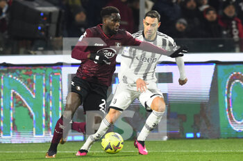 2023-02-07 - Boulaye Dia of US Salernitana  competes for the ball with Adrien Rabiot of Juventus FC  during the Serie A match between US Salernitana 1919 v Juventus FC  at Arechi  Stadium  - US SALERNITANA VS JUVENTUS FC - ITALIAN SERIE A - SOCCER
