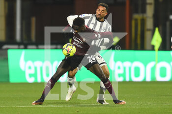 2023-02-07 - Boulaye Dia of US Salernitana  competes for the ball with Danilo of Juventus FC  during the Serie A match between US Salernitana 1919 v Juventus FC  at Arechi  Stadium  - US SALERNITANA VS JUVENTUS FC - ITALIAN SERIE A - SOCCER