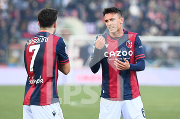 2023-02-12 - Nikola Moro (Bologna FC) and Riccardo Orsolini (Bologna FC) - BOLOGNA FC VS AC MONZA - ITALIAN SERIE A - SOCCER