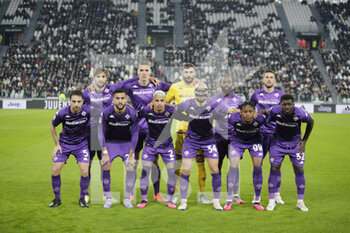2023-02-12 - Act Fiorentina team picture during the Italian serie A, football match between Juventus Fc and Acf Fiorentina on 12 February 2023 at Allianz Stadium, Turin, Italy. Photo Ndrerim Kaceli - JUVENTUS FC VS ACF FIORENTINA - ITALIAN SERIE A - SOCCER
