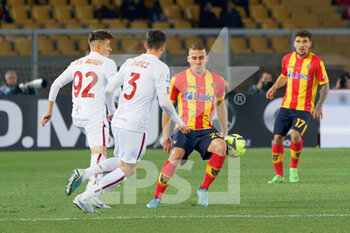 2023-02-11 - Alexis Blin (US Lecce) and Roger Ibañez (AS Roma) - US LECCE VS AS ROMA - ITALIAN SERIE A - SOCCER