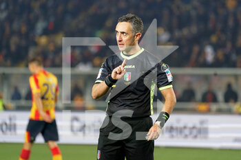2023-02-11 - the referee Gianluca Aureliano of Bologna - US LECCE VS AS ROMA - ITALIAN SERIE A - SOCCER