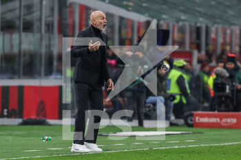 2023-02-10 - Stefano Pioli Head Coach of AC Milan reacts during Serie A 2022/23 football match between AC Milan and Torino FC at San Siro Stadium, Milan, Italy on February 10, 2023 - AC MILAN VS TORINO FC - ITALIAN SERIE A - SOCCER