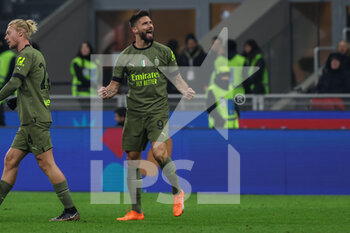 2023-02-10 - Olivier Giroud of AC Milan celebrates after scoring a goal during Serie A 2022/23 football match between AC Milan and Torino FC at San Siro Stadium, Milan, Italy on February 10, 2023 - AC MILAN VS TORINO FC - ITALIAN SERIE A - SOCCER