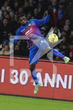 2023-02-12 - Emanuel Aiwu of US Cremonese in action during the Serie A match between SSC Napoli v US Cremonese at  Stadio Diego Armando Maradona  - SSC NAPOLI VS US CREMONESE - ITALIAN SERIE A - SOCCER