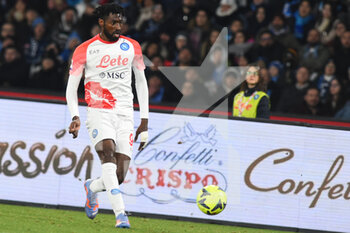 2023-02-12 - Andre' Anguissa of SSC Napoli  in action  during the Serie A match between SSC Napoli v US Cremonese at  Stadio Diego Armando Maradona  - SSC NAPOLI VS US CREMONESE - ITALIAN SERIE A - SOCCER