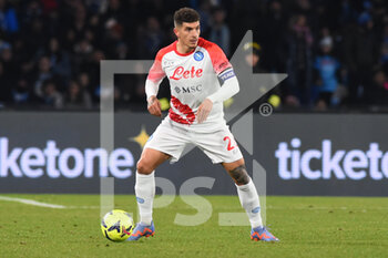 2023-02-12 - Giovanni Di Lorenzo of SSC Napoli  in action during the Serie A match between SSC Napoli v US Cremonese at  Stadio Diego Armando Maradona  - SSC NAPOLI VS US CREMONESE - ITALIAN SERIE A - SOCCER