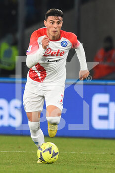 2023-02-12 - Eljif Elmas of SSC Napoli  in action  during the Serie A match between SSC Napoli v US Cremonese at  Stadio Diego Armando Maradona  - SSC NAPOLI VS US CREMONESE - ITALIAN SERIE A - SOCCER