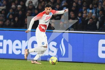 2023-02-12 - Mathias Olivera of SSC Napoli  in action  during the Serie A match between SSC Napoli v US Cremonese at  Stadio Diego Armando Maradona  - SSC NAPOLI VS US CREMONESE - ITALIAN SERIE A - SOCCER