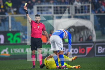 2023-02-13 - The Referee of the match Fabio Maresca to Napoli Yellow card for Bruno Amione (Sampdoria) - UC SAMPDORIA VS INTER - FC INTERNAZIONALE - ITALIAN SERIE A - SOCCER