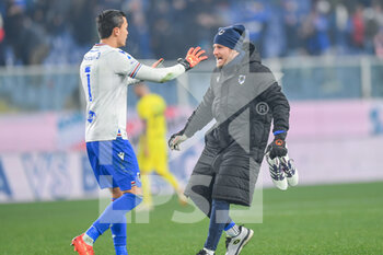 2023-02-13 - Emil Mulyadi Audero 
 and Nicola Ravaglia (Sampdoria) - UC SAMPDORIA VS INTER - FC INTERNAZIONALE - ITALIAN SERIE A - SOCCER