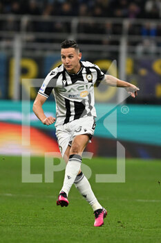 2023-02-18 - Florian Thauvin of Udinese Calcio during the Italian Serie A football match between Inter FC Internazionale Udinese Calcio on 18 of February 2023 at Giuseppe Meazza San Siro Siro stadium in Milan, Italy. Photo Tiziano Ballabio - INTER - FC INTERNAZIONALE VS UDINESE CALCIO - ITALIAN SERIE A - SOCCER