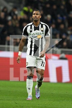 2023-02-18 - Walace of Udinese Calcio during the Italian Serie A football match between Inter FC Internazionale Udinese Calcio on 18 of February 2023 at Giuseppe Meazza San Siro Siro stadium in Milan, Italy. Photo Tiziano Ballabio - INTER - FC INTERNAZIONALE VS UDINESE CALCIO - ITALIAN SERIE A - SOCCER