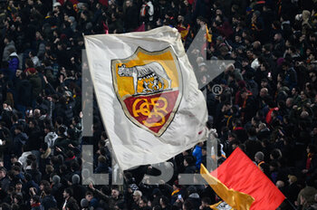 2023-02-19 - AS Roma fans during the Italian Football Championship League A 2022/2023 match between AS Roma vs Hellas Verona at the Olimpic Stadium in Rome  on 19 February 2023. - AS ROMA VS HELLAS VERONA - ITALIAN SERIE A - SOCCER