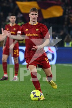 2023-02-19 - Ola Solbakken (AS Roma)  during the Italian Football Championship League A 2022/2023 match between AS Roma vs Hellas Verona at the Olimpic Stadium in Rome  on 19 February 2023. - AS ROMA VS HELLAS VERONA - ITALIAN SERIE A - SOCCER