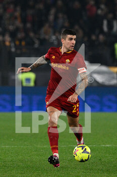 2023-02-19 - Gianluca Mancini (AS Roma)  during the Italian Football Championship League A 2022/2023 match between AS Roma vs Hellas Verona at the Olimpic Stadium in Rome  on 19 February 2023. - AS ROMA VS HELLAS VERONA - ITALIAN SERIE A - SOCCER