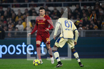 2023-02-19 - Stephan El Shaarawy (AS Roma)  during the Italian Football Championship League A 2022/2023 match between AS Roma vs Hellas Verona at the Olimpic Stadium in Rome  on 19 February 2023. - AS ROMA VS HELLAS VERONA - ITALIAN SERIE A - SOCCER