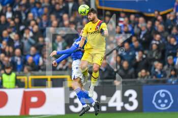 2023-02-18 - Tommaso Augello (Sampdoria) - Riccardo Orsolini (Bologna) - UC SAMPDORIA VS BOLOGNA FC - ITALIAN SERIE A - SOCCER