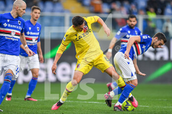 2023-02-18 - Nikola Moro (Bologna) - Harry Billy Winks (Sampdoria) - UC SAMPDORIA VS BOLOGNA FC - ITALIAN SERIE A - SOCCER