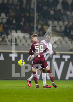 2023-02-20 - Soualiho Meïté of Us Cremonese during the Italian Serie A, football match between Torino FC and Us Cremonese, on 20 February 2023 at Stadio Olimpico Grande Torino in Turin, Italy. Photo Ndrerim Kaceli - TORINO FC VS US CREMONESE - ITALIAN SERIE A - SOCCER