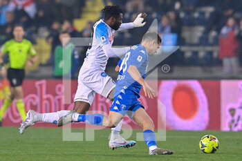 2023-02-25 - Nicolò Cambiaghi (Empoli FC) and André Zambo Anguissa (SSC Napoli) - EMPOLI FC VS SSC NAPOLI - ITALIAN SERIE A - SOCCER