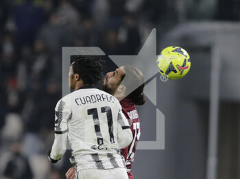 2023-02-28 - Juan Cuadrado of Juventus and Ricardo Rodriguez of Torino FC during the Italian Serie A, football match between Juventus Fc and Torino Fc, on 28 February 2023 at Allianz Stadium, Turin, Italy. Photo Ndrerim Kaceli - JUVENTUS FC VS TORINO FC - ITALIAN SERIE A - SOCCER