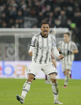 2023-02-28 - Danilo of Juventus celebrating after a goal during the Italian Serie A, football match between Juventus Fc and Torino Fc, on 28 February 2023 at Allianz Stadium, Turin, Italy. Photo Ndrerim Kaceli - JUVENTUS FC VS TORINO FC - ITALIAN SERIE A - SOCCER