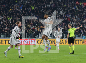 2023-02-28 - Bremer of Juventus celebrating after a goal during the Italian Serie A, football match between Juventus Fc and Torino Fc, on 28 February 2023 at Allianz Stadium, Turin, Italy. Photo Ndrerim Kaceli - JUVENTUS FC VS TORINO FC - ITALIAN SERIE A - SOCCER