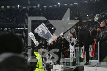 2023-02-28 - Juventus Fc fans during the Italian Serie A, football match between Juventus Fc and Torino Fc, on 28 February 2023 at Allianz Stadium, Turin, Italy. Photo Ndrerim Kaceli - JUVENTUS FC VS TORINO FC - ITALIAN SERIE A - SOCCER