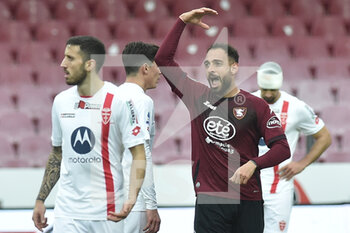 2023-02-26 - Grigoris Kastanos of US Salernitana  cheers after the goal scored  during the Serie A match between US Salernitana 1919 v AC Monza  at Stadio Arechi   - US SALERNITANA VS AC MONZA - ITALIAN SERIE A - SOCCER