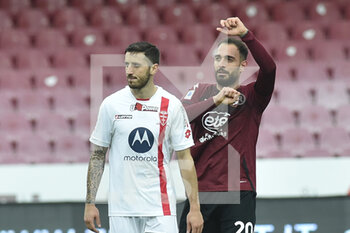 2023-02-26 - Grigoris Kastanos of US Salernitana  cheers after the goal scored  during the Serie A match between US Salernitana 1919 v AC Monza  at Stadio Arechi   - US SALERNITANA VS AC MONZA - ITALIAN SERIE A - SOCCER