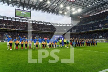 2023-03-05 - teams lined up in midfield - INTER - FC INTERNAZIONALE VS US LECCE - ITALIAN SERIE A - SOCCER