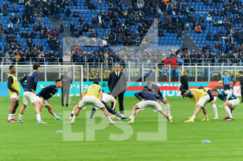 2023-03-05 - FC Inter during the warm up - INTER - FC INTERNAZIONALE VS US LECCE - ITALIAN SERIE A - SOCCER