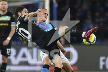 2023-03-03 - Luis Alberto of SS Lazio competes for the ball with Stanislav Lobotka of SSC Napoli  the Serie A match between SSC Napoli vs SS Lazio  at Diego Armando Maradona Stadium   - SSC NAPOLI VS SS LAZIO - ITALIAN SERIE A - SOCCER