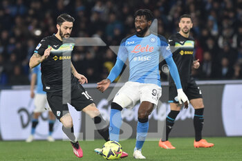 2023-03-03 - Andre' Anguissa of SSC Napoli  competes for the ball with Luis Alberto of SS Lazio the Serie A match between SSC Napoli vs SS Lazio  at Diego Armando Maradona Stadium   - SSC NAPOLI VS SS LAZIO - ITALIAN SERIE A - SOCCER