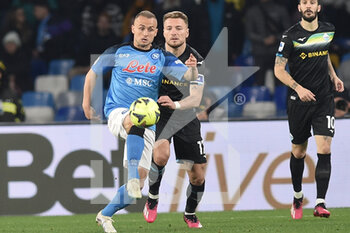 2023-03-03 - Stanislav Lobotka of SSC Napoli  competes for the ball with Ciro Immobile of SS Lazio the Serie A match between SSC Napoli vs SS Lazio  at Diego Armando Maradona Stadium   - SSC NAPOLI VS SS LAZIO - ITALIAN SERIE A - SOCCER