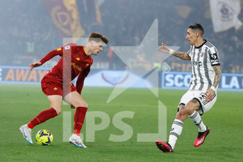 2023-03-05 - Nicola Zalewsky of AS Roma  Angel Di Maria of Juventus  - AS ROMA VS JUVENTUS FC - ITALIAN SERIE A - SOCCER