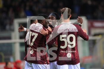 2023-03-06 - Yann Karamoh (Torino FC) celebrates the goal - TORINO FC VS BOLOGNA FC - ITALIAN SERIE A - SOCCER
