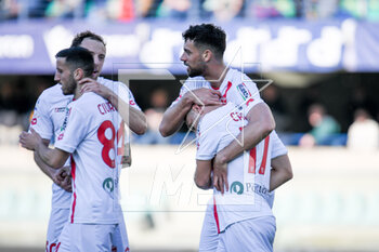 2023-03-12 - Monza's Gianluca Caprari celebrates the deleted goal - HELLAS VERONA FC VS AC MONZA - ITALIAN SERIE A - SOCCER