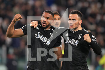 2023-03-12 - Gleison Bremer (Juventus FC) celebrates the goal with Filip Kostic (Juventus FC) - JUVENTUS FC VS UC SAMPDORIA - ITALIAN SERIE A - SOCCER